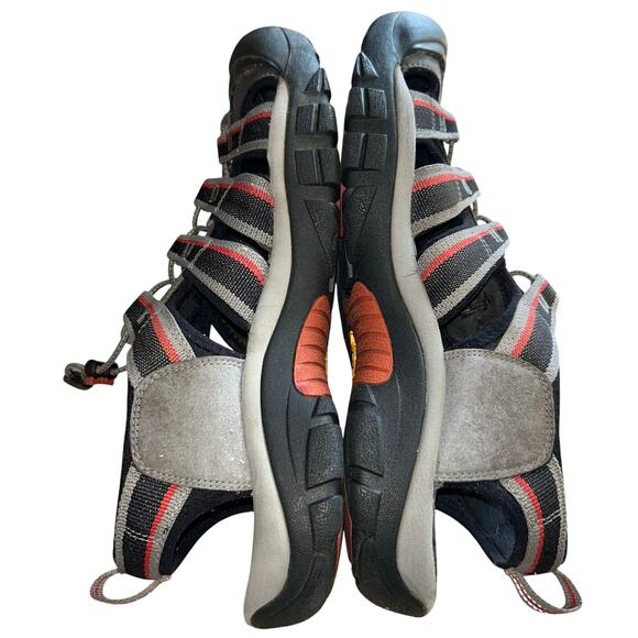 KEEN Men\'s Newport H2 sandals men’s 14 gray black red